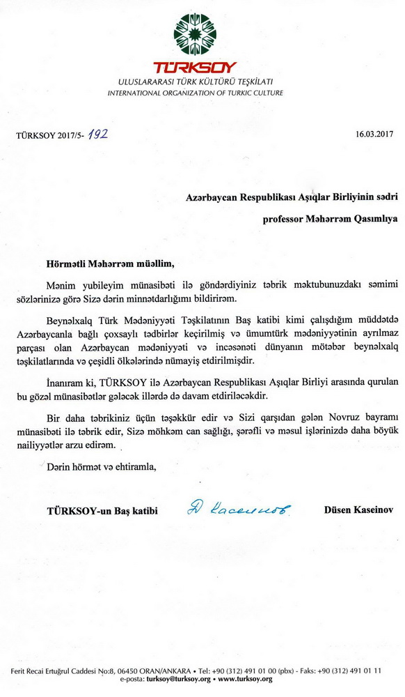 tesekkur mektubu 19 03 2017